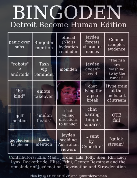 THEBEEHlVE's tweet photo. Lovely #jaydenation, another stream means more #bingoden boards!
They've been updated a bit more since last night with your guys' suggestions (thank you so much)!
Stay hydrated (ily Nic) and have snacks on hand!
Have a lovely weekend, I love you all! π https://t.co/okSFN7Y4Vc