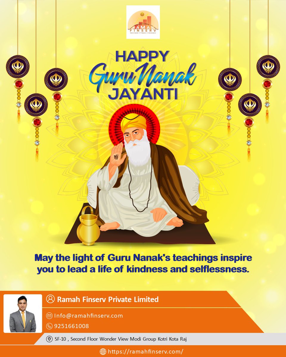 MUKESH221085's tweet image. As we celebrate Guru Nanak Jayanti, let’s spread the message of unity and equality . #GuruNanakJayanti #UnityAndEquality #DivineGuidance To receive your copy of FREE eBook on Personal Finance Lessons u4873.app.goo.gl/tfjJ6QJcgJqNEy…
