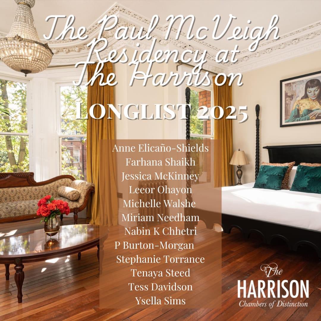 paul_mc_veigh's tweet image. The long list for the Residency at @Theharrisonbel1 is here. The standard was unbelievably high. Congratulations to all. @KitdeWaal @WednesdayErskin  @IngridPersaud @SophieHaydock @AkiSchilz @annamburtt @prize_novel @writing_ie @TLCUK @NOALIBISBOOKS @Writers_Artists