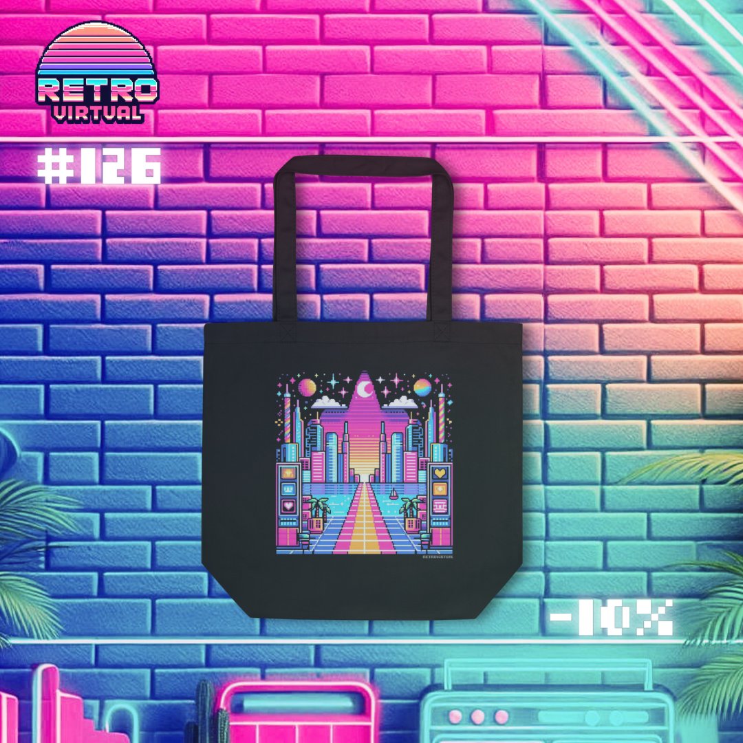 RetroVirtualX's tweet image. 🌆 Aventura Nocturna 🌆

👾🌴 ¡Embárcate en una aventura nocturna con @RetroVirtualX #126! 

✨💖🌴🌆🌙🌆🌴💖✨
#RetroVirtual #PixelArt #ModaUnisex #MarcaDeRopa #AventuraNocturna #PaisajeUrbano