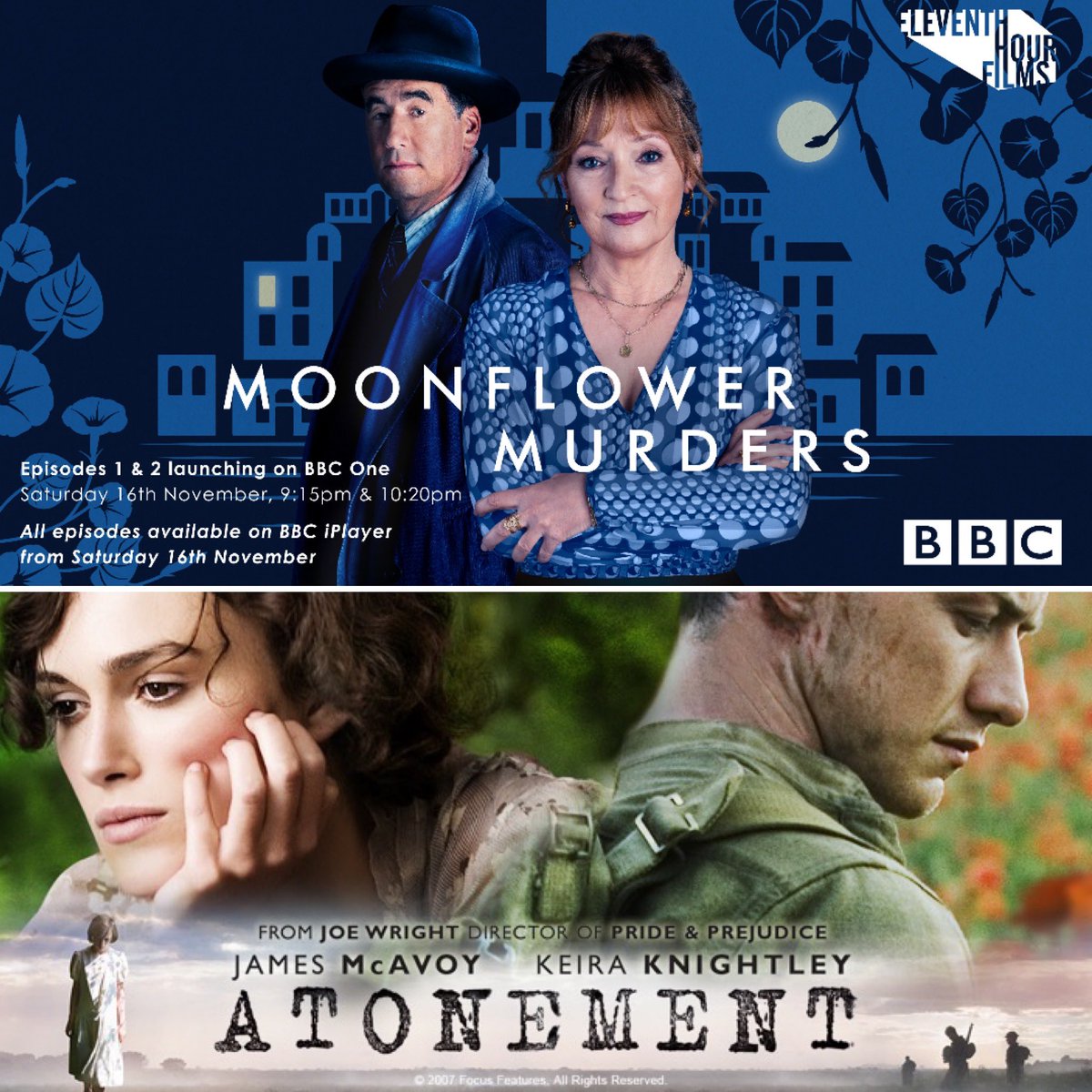 Your Danny Mays <a href="/BBCOne/">BBC One</a> Saturday night revolution will be televised 📺 16 Nov, Eps 1 &amp; 2 #MoonflowerMurders 9:15pm &amp; 10:20pm. All eps available <a href="/BBCiPlayer/">BBC iPlayer</a>. Followed by #Atonement 11:10pm 💫 <a href="/BBCMOTD/">Match of the Day</a> host here I come! 😉⚽️