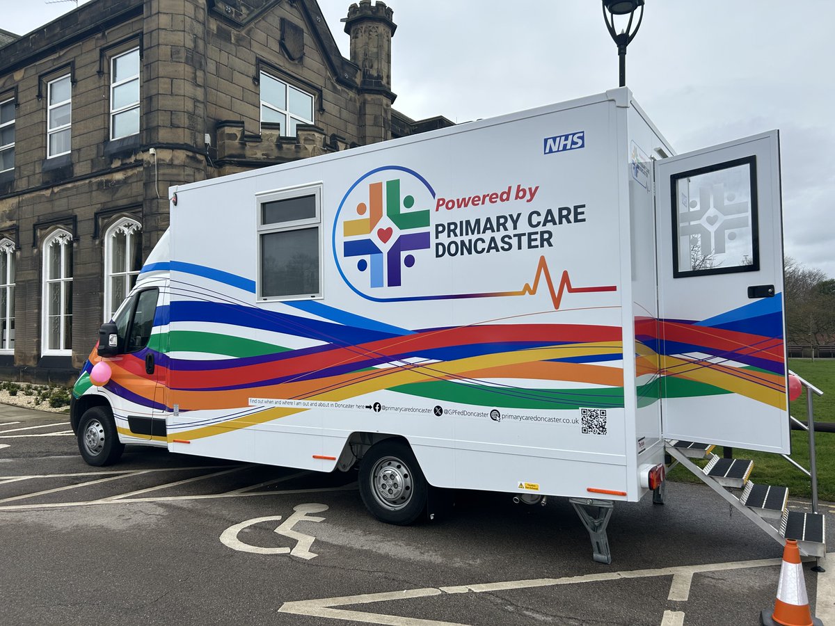 ‼️Please note that this morning's GP session on the Health Van at #Doncaster Market has been cancelled due to unforeseen circumstances.

Our Health Van will be at ASDA Carcroft this afternoon between 1:30pm and 3:30pm.

For more updates,  please visit:
primarycaredoncaster.co.uk/services/vince…