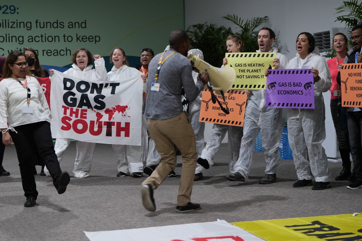 ‼️ Action at COP 

📢 Today in Baku: calling for the removal of over 1,700 fossil fuel lobbyists from the negotiations.

You can’t let the very architects of the climate crisis have a seat at the table when it’s time to find solutions. This is pure conflict of interest. 

#COP29
