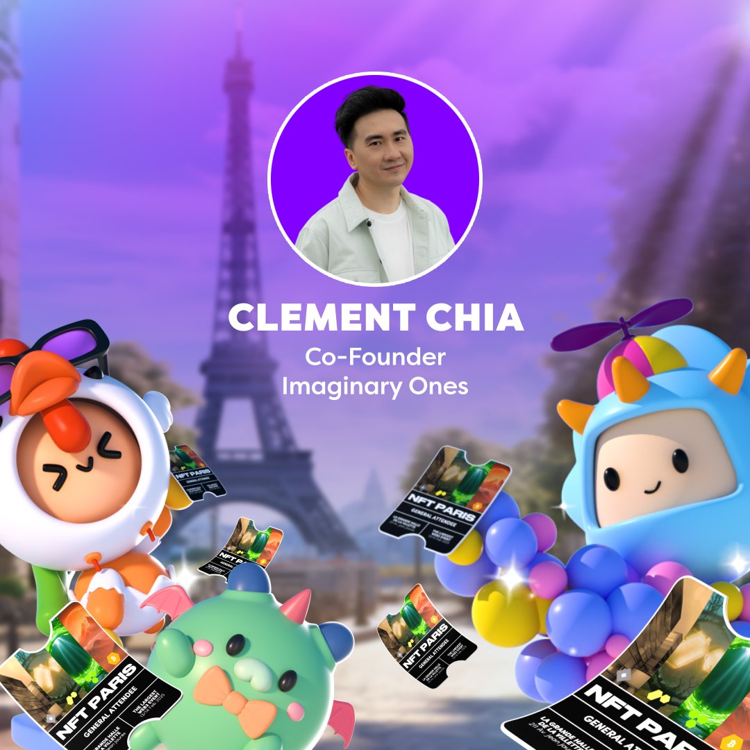 Imaginary_Ones's tweet image. . @cmttat will be a speaker at @nft_paris !

On top of that, we'll be giving free NFT Paris event tickets through all our carnival games! 

Have some fun in Imaginary Carnival and stand a chance to win them!