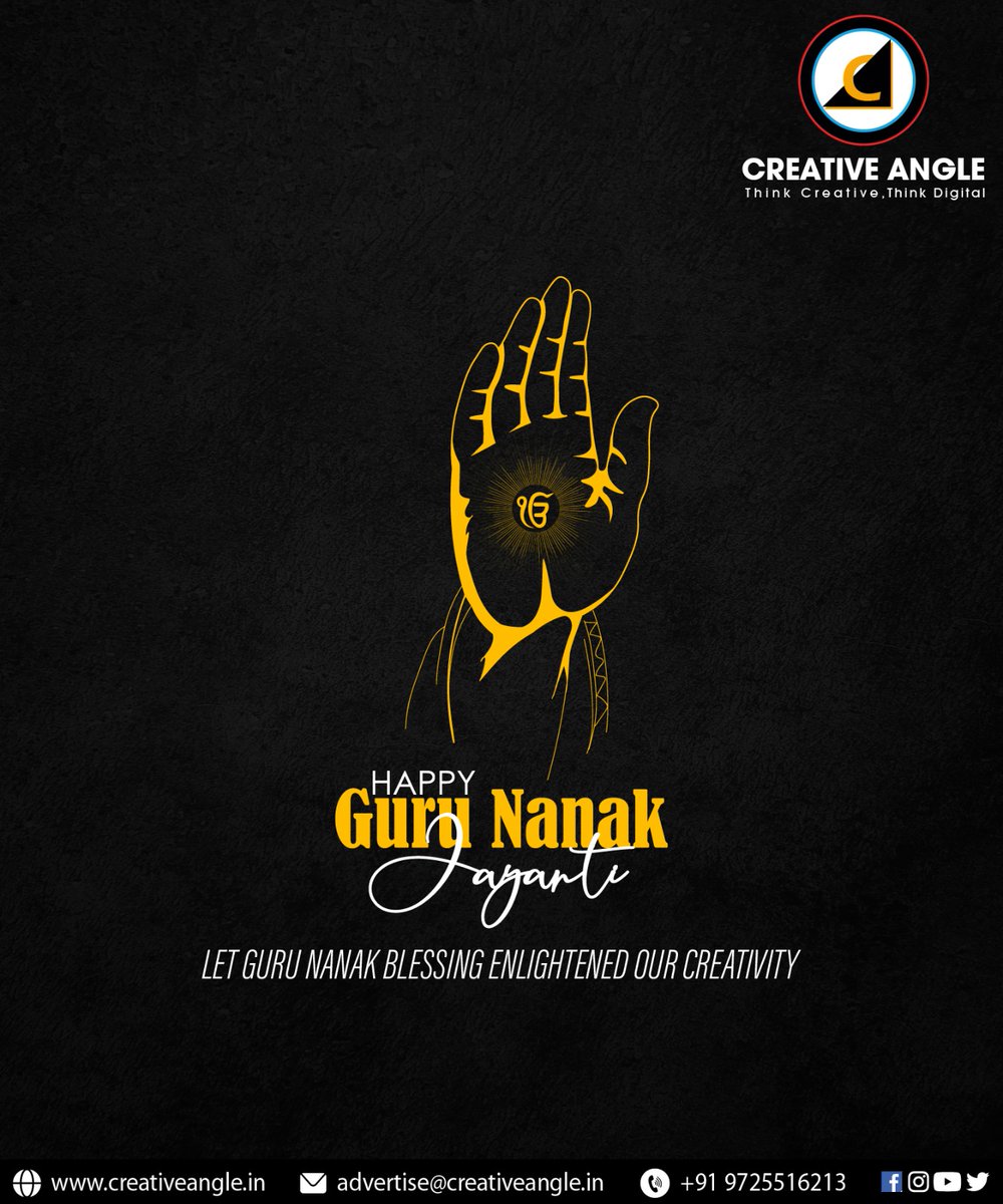 creativeangle26's tweet photo. Happy Guru Nanak Jayanti From @creativeangle26  – Think Creative, Think Digital!!! 🙏🪯

📞 Contact us today to elevate your brand presence!
☎️ +91 9725516213
📧 creativeangle2626@gmail.com
🌐 https://t.co/hBnpTwosst

#gurunanakjayanti #happygurunanakjayanti #creativeangle https://t.co/7EZFIt0GLp