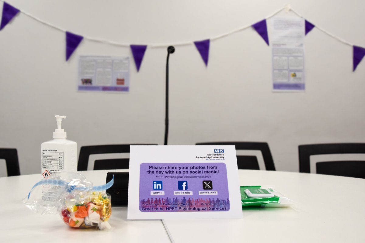 We are so excited to kick off our Psychological Professions Week Event today! This is an opportunity to celebrate and thank our colleagues who work in psychological services and support service users every day 💜

#HPFTPsychologicalProfessions2024 #WeAreGreatTogether #PPWeek24