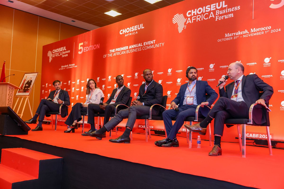ChoiseulAfrica's tweet photo. 📸 Back to #CABF2024: Human Capital & Innovation Panel

A competitive and resilient Africa demands strategic investments in talent and technological innovation. This panel showcased key initiatives and strategies to foster skill development and promote advanced technologies like AI and big data.

______

📸 Retour sur le #CABF2024 : Panel Capital Humain & Innovation

Pour bâtir une Afrique compétitive et résiliente, il est essentiel d’investir stratégiquement dans les talents et l’innovation technologique. Ce panel a mis en lumière des initiatives clés pour développer les compétences et promouvoir des technologies avancées comme l’IA et le big data.

🔹 Speakers: @ArnaudFloris (@Bpifrance ) I Ghita AMMOR (@Artefact_Global) I Gilles TCHAMBA (@larcher_capital) Rui MENDES DA SILVA (@KemetAutomotive) I @PillayYershen (@CHIETA_SETA) I Karim CHEIKH (@CGEM_MA & #CETIM)