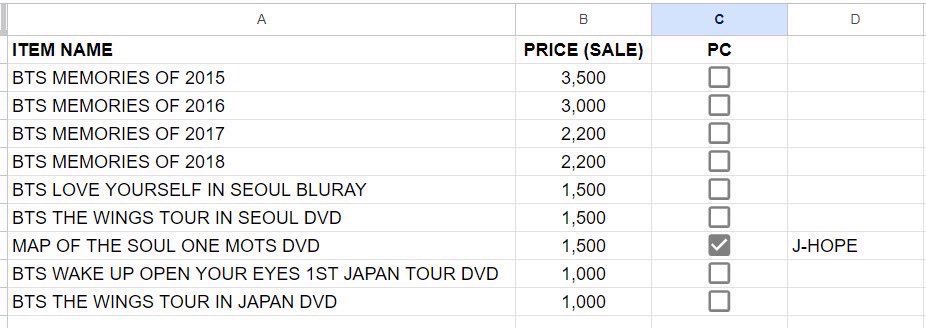 DJfunshine's tweet photo. TAKE ALL 10K PHP wts lfb ph onhand used
BTS DVD MEMORIES OF 2015 P3,500 
MEMORIES OF 2016 P3,000 
MEMORIES OF 2017 P2,200 
MEMORIES OF 2018 P2,200 
LY IN SEOUL P1,500  
THE WINGS TOUR SEOUL P1,500 
MAP OF THE SOUL ONE P1,500 
WAKE UP 1ST JAPAN TOUR P1,000 
WINGS TOUR JAPAN P1,000 https://t.co/wa67CoUBHX