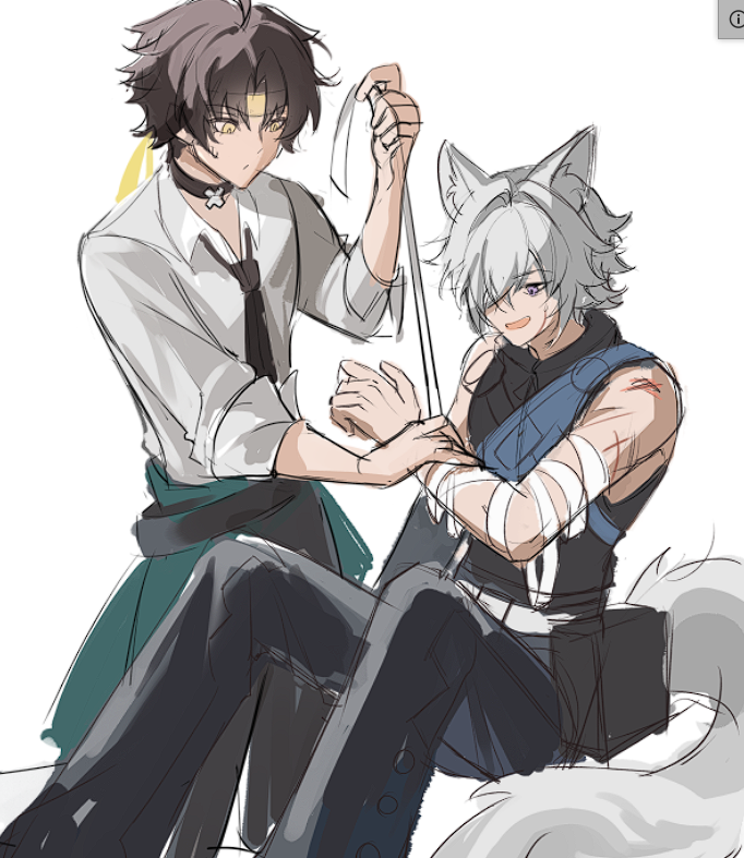 Harumasa and Seth brainrot sketch