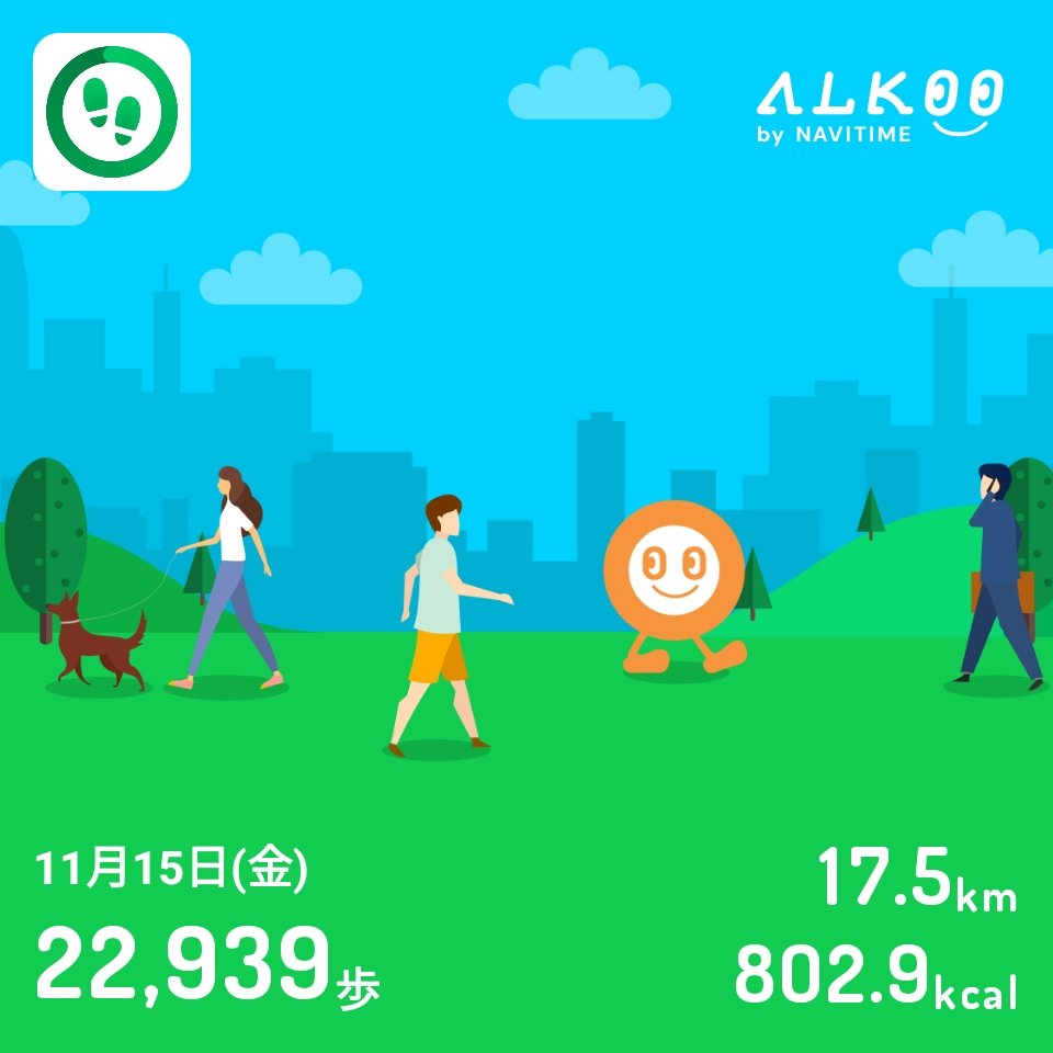 w8pP4rjf0Oc71yl's tweet image. 体力の限界🚶

でも、今井寿さん（🌹BUCK∞TICK🌹）は３万歩とか歩いてなかったっけ❓

24時までまだまだ時間あるから頑張ってみよっかな😄

 #ALKOO