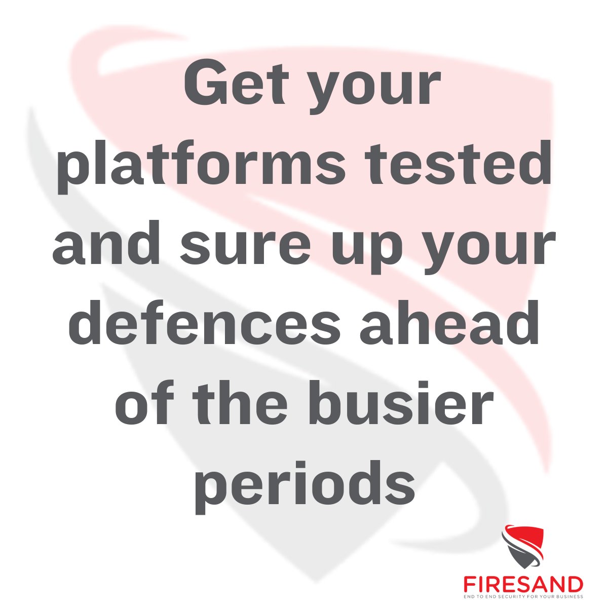 #iGaming platforms aren't very seasonal, but those offering sports betting see an increase in activity during major sporting events, also from hackers. This is why it’s good to get your platforms tested ahead of the busier periods.

Get in touch with us: firesand.co.uk/sectors/igamin…