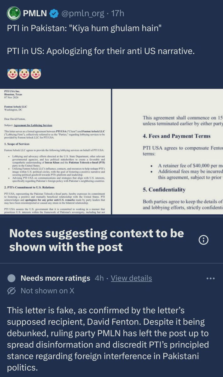 ImranRiazKhan's tweet photo. fake news and community notes https://t.co/znlJ2S4NhB