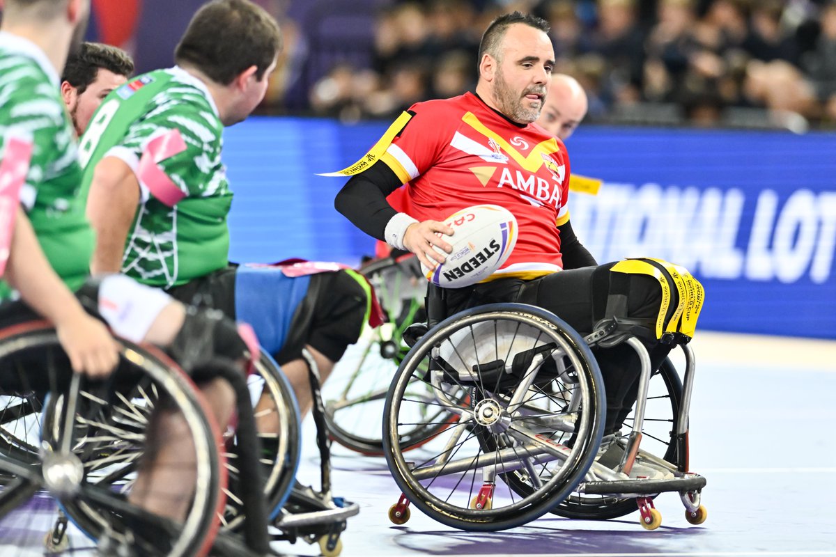 ♿️🏉
<a href="/FFRXIII/">Fédération Française de Rugby XIII</a> <a href="/England_RL/">England Rugby League</a> <a href="/Irelandrl/">Rugby League Ireland</a> and <a href="/EspanaRL/">🇪🇦 España Rugby League</a> have named their squads ahead of 3 Wheelchair Internationals which will be played in northern France next week!

🏴󠁧󠁢󠁥󠁮󠁧󠁿🆚🇪🇸  &amp; 🇫🇷🆚☘️Thursday 21st, Nantes
🇫🇷🆚🏴󠁧󠁢󠁥󠁮󠁧󠁿 Saturday 23rd, Saint Lo

📰bit.ly/3Z6qaG7

#EuroRugbyLeague