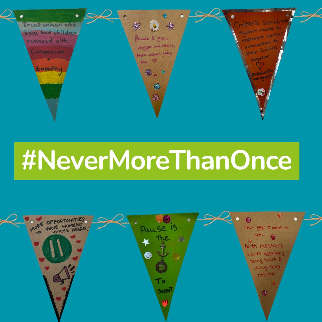 Thank you to everyone who has visited our #NeverMoreThanOnce gallery this week and taken time to hear what birth parents would like to see changed in the children's social care system. If you haven't yet, you can visit the gallery here: pause.org.uk/never-more-tha…