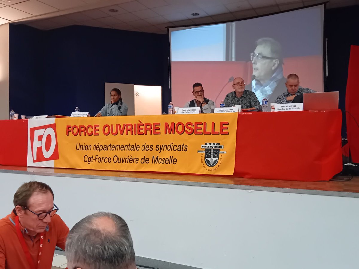 Congrès de l’union départementale FO de Moselle, vive la Force !