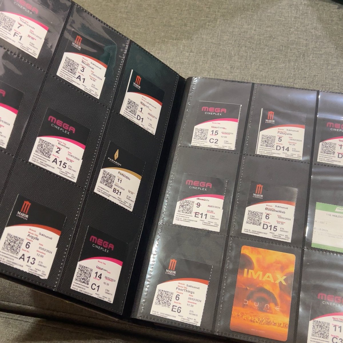 คนปกติเก็บตั๋วหนังยังไงหรอ ของนี่แฟนทำให้ 🫶🏻