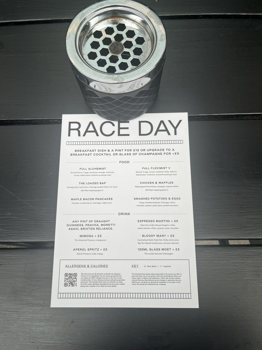 chef1sod's tweet photo. It’s November Meeting in Cheltenham. The Alchemist  is the best place to start the Day 👌
Breakfast and a Pint 🍻 🔥#cheltenham #races #thejockeyclub @racingblogger @itvracing https://t.co/pJ6lTMDu7r