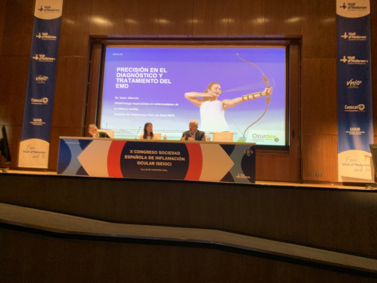 SEIO_uveitis's tweet image. Simposio @AbbVie_ES
Precisión en el tratamiento del EMD, OV y EMU @DrAlfredoAdan IsaacAlarcon y Nieves Pardiñas