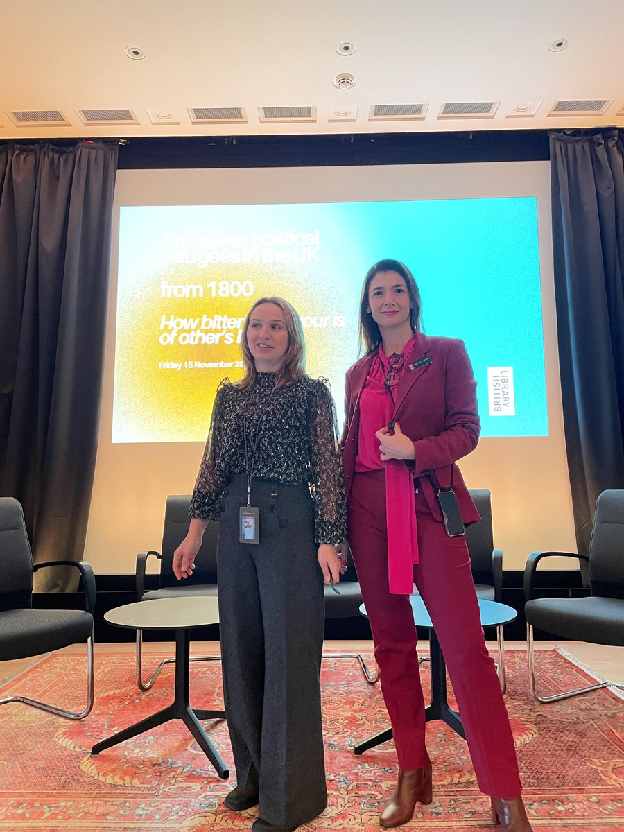 Today we’re <a href="/britishlibrary/">British Library</a> presenting in the European Political Refugees in the UK conference.

#ExploreTheArch