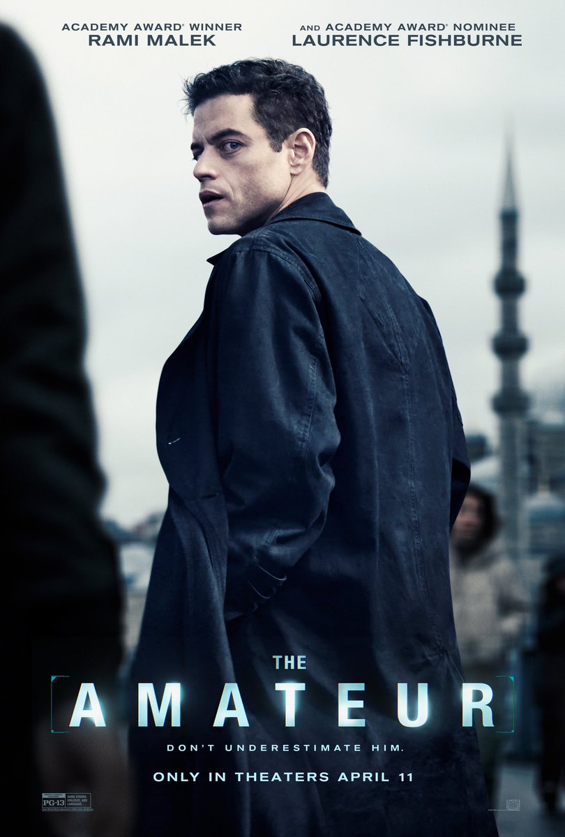 Film News Nostalgia (@filmnewsnos) on Twitter photo 🎬 Here’s the NEW POSTER for #TheAmateur! Starring #RamiMalek #RachelBrosnahan #CaitrionaBalfe #LaurenceFishburne #JonBernthal #MichaelStuhlbarg #HoltMcCallany #JulianneNicholson #AdrianMartinez #DannySapani
In theaters April 11, 2025
#JamesHawes <a href="/20thcentury/">20th Century Studios</a> 🎬 Here’s the NEW POSTER for #TheAmateur! Starring #RamiMalek #RachelBrosnahan #CaitrionaBalfe #LaurenceFishburne #JonBernthal #MichaelStuhlbarg #HoltMcCallany #JulianneNicholson #AdrianMartinez #DannySapani
In theaters April 11, 2025
#JamesHawes <a href="/20thcentury/">20th Century Studios</a>