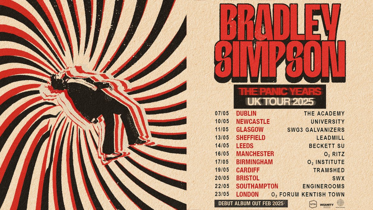 Live Nation UK (@livenationuk) on Twitter photo ON SALE: #BradleySimpson (<a href="/TheVampsBrad/">Bradley Simpson</a>) will take The Panic Years Tour across the UK next year 😍
Secure tickets 👉 livenation.uk/7Hpg50U25SK ON SALE: #BradleySimpson (<a href="/TheVampsBrad/">Bradley Simpson</a>) will take The Panic Years Tour across the UK next year 😍
Secure tickets 👉 livenation.uk/7Hpg50U25SK