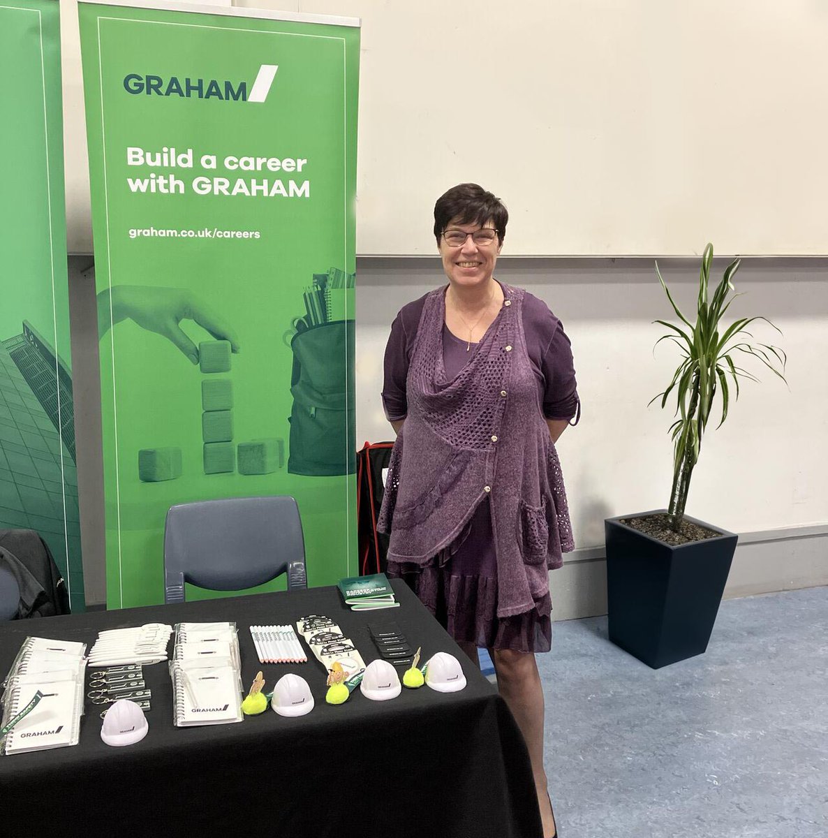 GRAHAMGroupUK's tweet photo. As #ScotCareersWeek24 comes to a close, we look back at some of the initiatives promoted by GRAHAM Building North to shine a light on career support available to the next generation of construction talent 🔦 #BuildaCareer