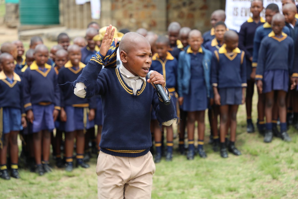 WorldvisionLS's tweet photo. 🌍 At Disaster Reduction Day in Lesotho, 14-year-old Ramakhethe shared, “Climate change is affecting us. This time of year was always summer, but now we get snow &amp; strong winds.” His words remind us of the urgent need for climate action. #DisasterReductionDay #ChildVoice https://t.co/oQFtrrjmKe