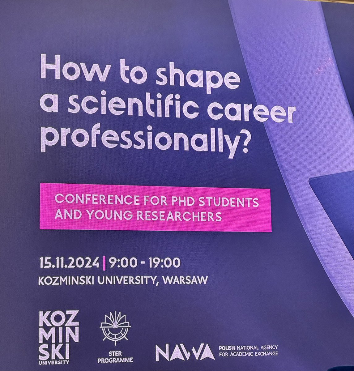 Beata Chelstowska (@drbeata_ch) on Twitter photo Today I’m representing the Council of Young Scientists <a href="/RMN_org_pl/">Rada Młodych Naukowców</a> at the <a href="/KozminskiUni/">Kozminski University</a> during Conference for Doctoral Students and Young Scientists. How to shape a scientific career proffessionally? With me dr Dawid Kostecki from RMN and Organizing Committee. Today I’m representing the Council of Young Scientists <a href="/RMN_org_pl/">Rada Młodych Naukowców</a> at the <a href="/KozminskiUni/">Kozminski University</a> during Conference for Doctoral Students and Young Scientists. How to shape a scientific career proffessionally? With me dr Dawid Kostecki from RMN and Organizing Committee.
