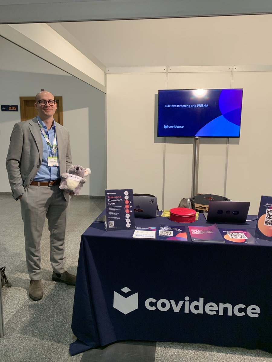 The new proud owner of Covidence Koala #EPHconference #EPH2024 ⁦<a href="/Covidence/">Covidence</a>⁩