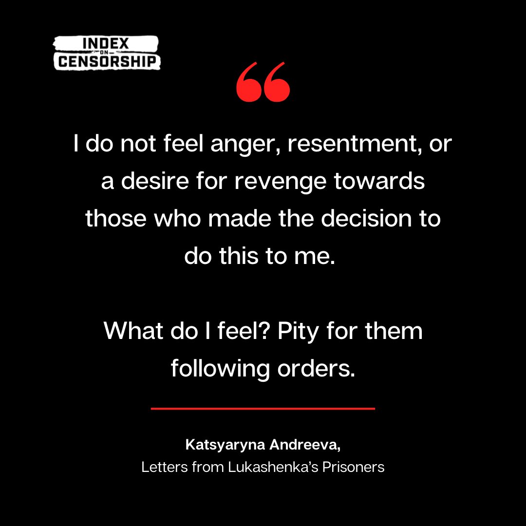 IndexCensorship's tweet photo. Four years ago today, on the Day of the #ImprisonedWriter, #Belarus journalist #KatsyarynaAndreeva was detained while conducting a live broadcast. She remains unjustly imprisoned. Read her letters from prison, in Letters from Lukashenka's Prisoners:
https://t.co/GIw0Z6aTB2 https://t.co/6IFqyWLkpT