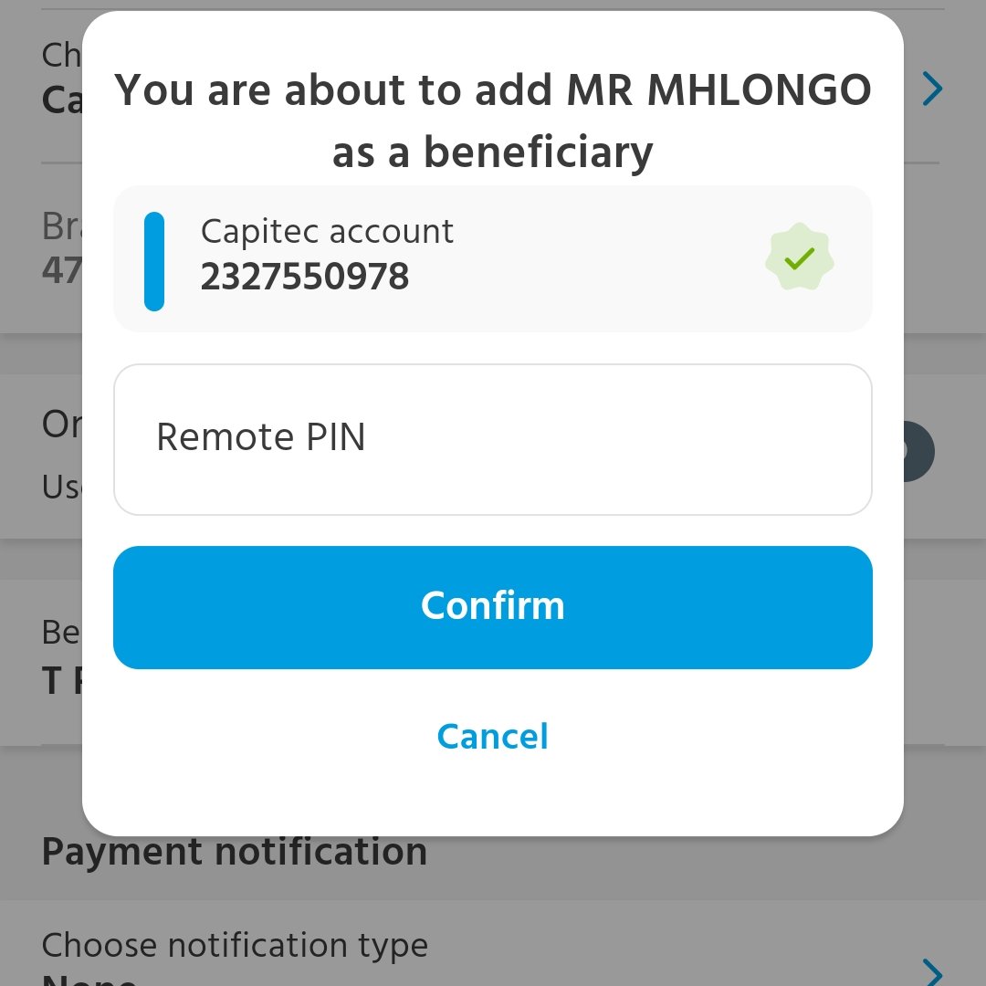 Lowkey06273474's tweet image. This person is committed fraud and when I try to report it ...line is forever busy @CapitecBankSA #fraud #MacG #capite