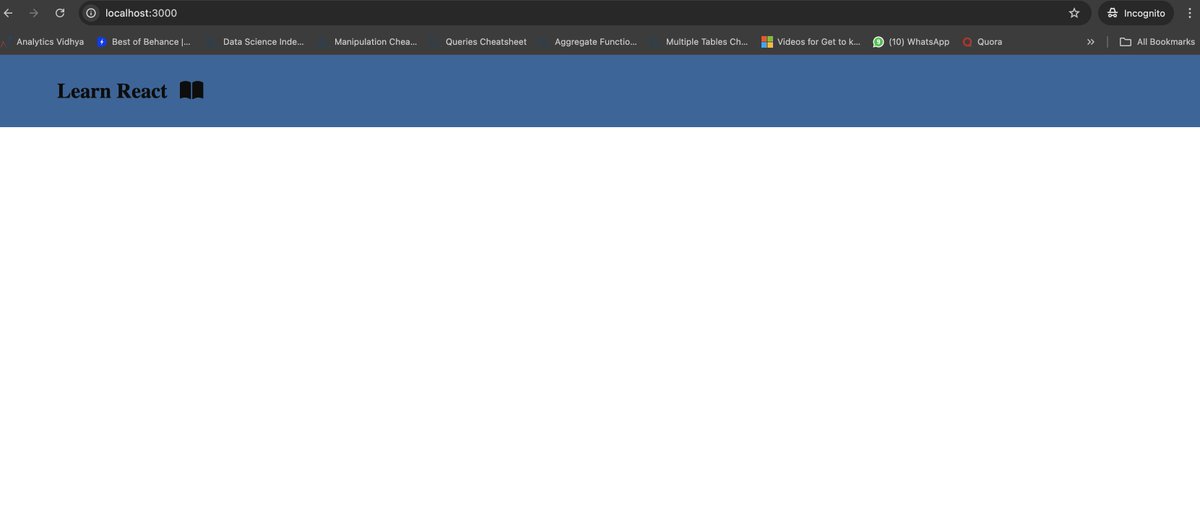 Iamnene13's tweet image. Okay we are cruising nicely #30daysofreact #reactjs