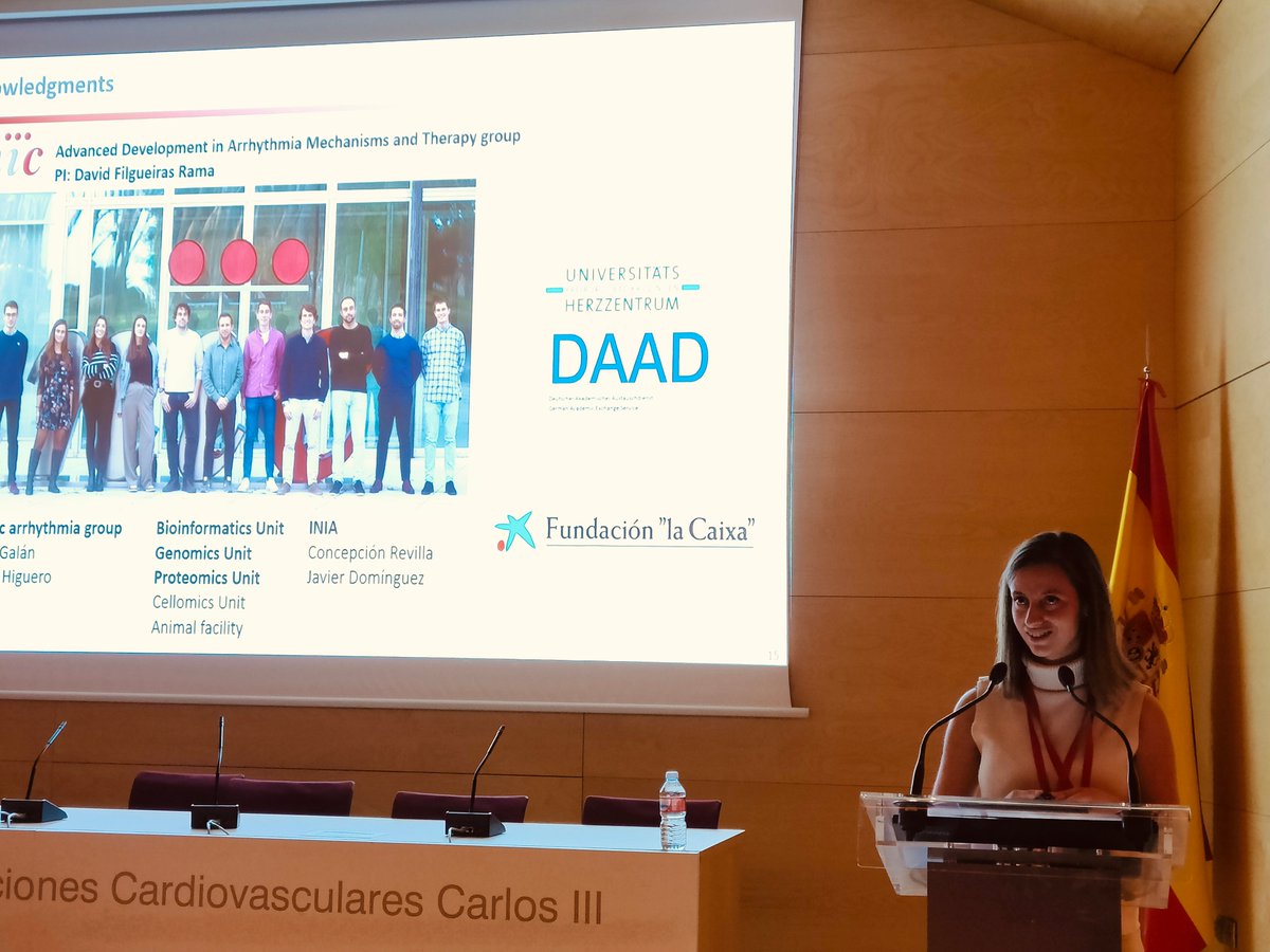 David Sancho (@sancholab) on Twitter photo #cnicconference <a href="/CNIC_CARDIO/">CNIC</a> Ana Simon
<a href="/ANASIMONCHICA1/">Ana Simon Chica</a> <a href="/FilgueirasRama/">David Filgueiras Rama</a> shared her latest results on the influence of infarcted myocardial substrate and regional changes in cardiac resident macrophages (protective) and fibroblasts on atrial fibrillation maintenance. #cnicconference <a href="/CNIC_CARDIO/">CNIC</a> Ana Simon
<a href="/ANASIMONCHICA1/">Ana Simon Chica</a> <a href="/FilgueirasRama/">David Filgueiras Rama</a> shared her latest results on the influence of infarcted myocardial substrate and regional changes in cardiac resident macrophages (protective) and fibroblasts on atrial fibrillation maintenance.