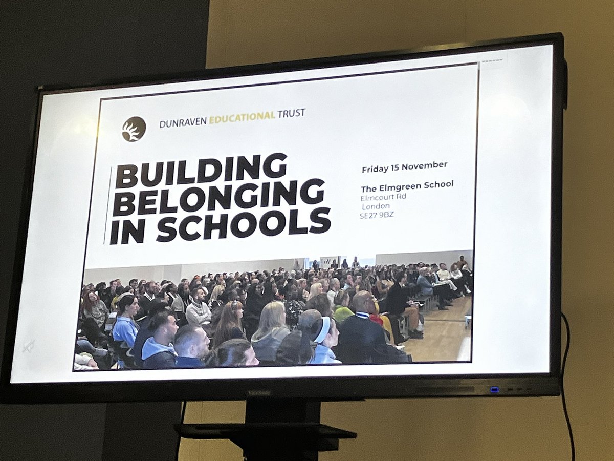 Dunraven (@dunraven_school) on Twitter photo Building Belonging: Dunraven Educational Trust Conference 2024. Jennese Alozie gets us started with her story: collective endeavour, self, belonging and a little Raspberry Beret. <a href="/JenneseAlozie/">Jennese Alozie FCCT</a> <a href="/DunEdTrust/">DET</a> <a href="/elmgreenschool/">The Elmgreen School</a> <a href="/RosendaleSchool/">Rosendale School</a> <a href="/GoldfinchPrmry/">Goldfinch Primary</a> <a href="/VanGoghPrmry/">Van Gogh Primary</a> Building Belonging: Dunraven Educational Trust Conference 2024. Jennese Alozie gets us started with her story: collective endeavour, self, belonging and a little Raspberry Beret. <a href="/JenneseAlozie/">Jennese Alozie FCCT</a> <a href="/DunEdTrust/">DET</a> <a href="/elmgreenschool/">The Elmgreen School</a> <a href="/RosendaleSchool/">Rosendale School</a> <a href="/GoldfinchPrmry/">Goldfinch Primary</a> <a href="/VanGoghPrmry/">Van Gogh Primary</a>