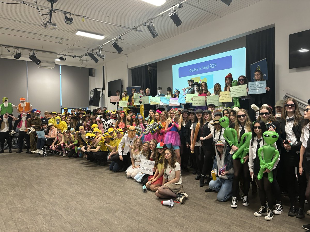 Our S6 pupils have visited all classrooms this morning as part of our traditional fancy dress fundraising activity for <a href="/BBCCiN/">BBC Children in Need</a> 
More pictures coming soon!