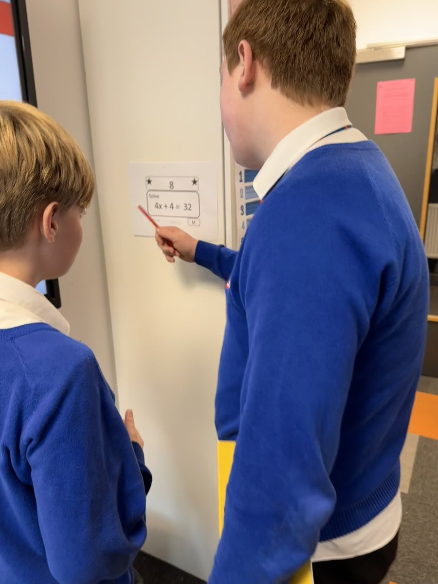 Loving the competitive nature of 8AP completing a treasure hunt while competently solving equations @WHSdog @whitmorehigh