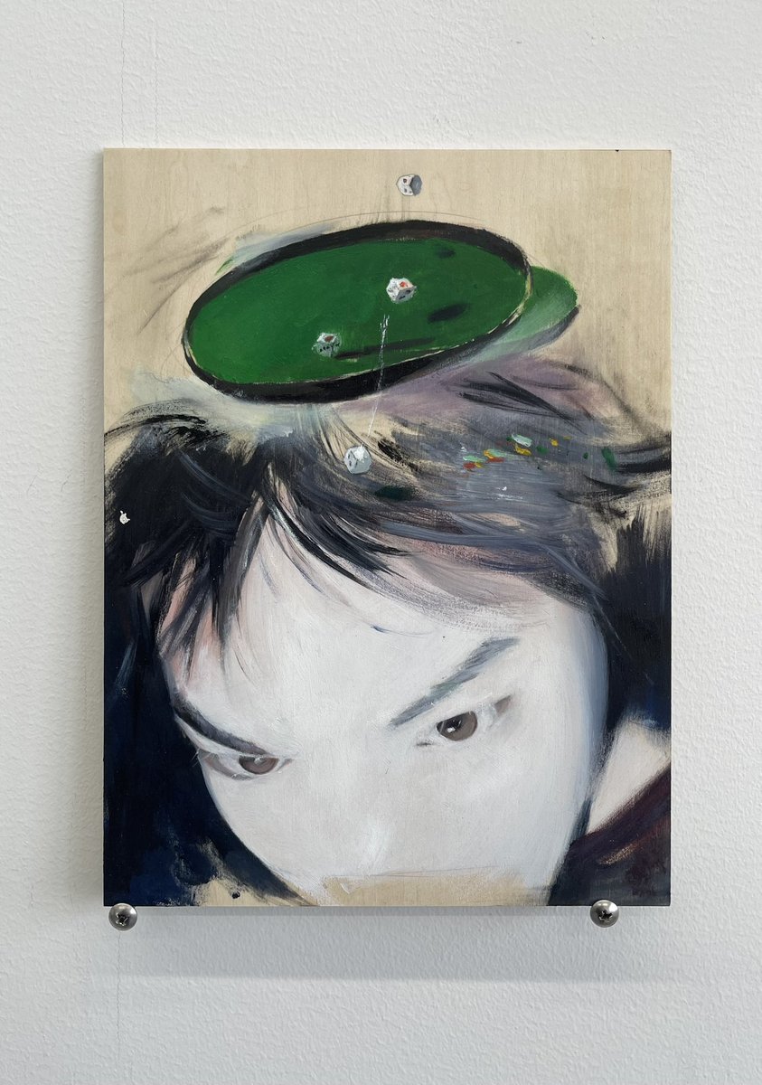 《hyper ventilation》
270x200mm 
oil on panel 2024