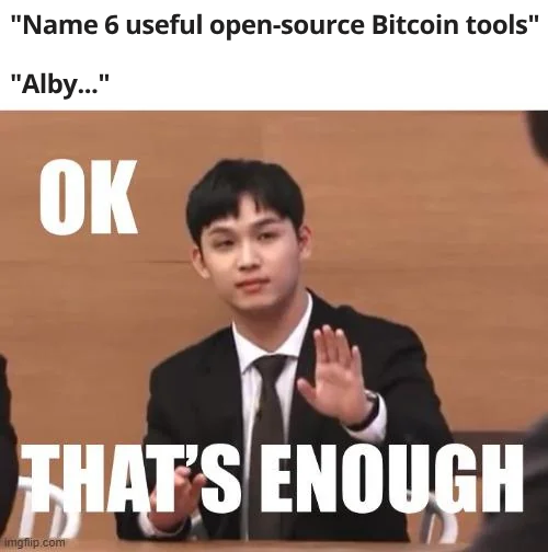 getAlby's tweet photo. #AlbyExtension
#AlbyHub
#AlbyGo
#AlbyAccount
#PkgZap
#BitcoinConnect
@nwc_dev
#BitcoinWordpressPublisher
#lightningtoolsJSsdk.... https://t.co/AqzkWhniOe
