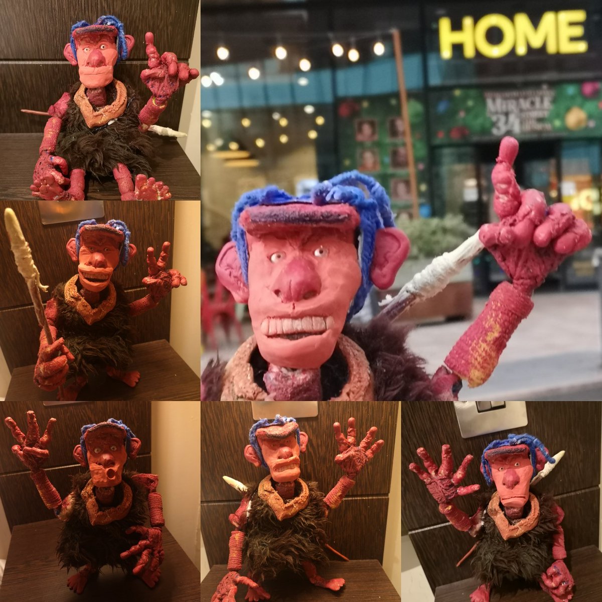 Took my caveman puppet with me to <a href="/mcranimation/">Manchester Animation Festival</a> this year.
 Think he enjoyed himself  #stopmotion #animationfestival #manchesteranimationfestival2024