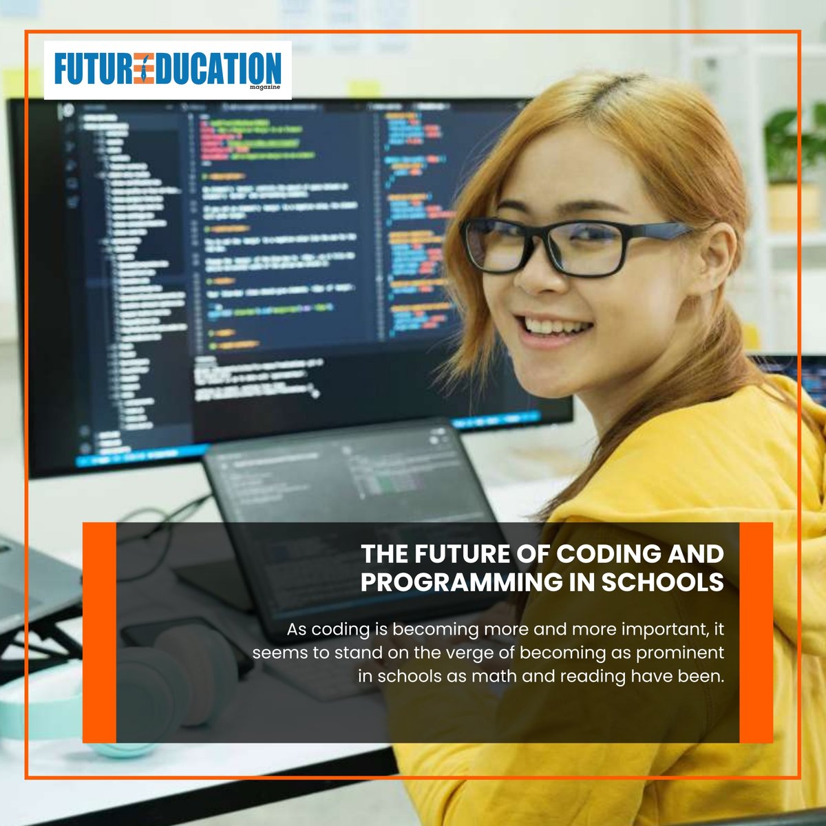 futureedumagz's tweet image. Coding is not just a skill; it&apos;s a superpower for the future! By integrating programming into our schools, we’re not only teaching students how to code but also how to think critically and solve problems creatively.

Read more: futureeducationmagazine.com/coding-and-pro…

#CodingInSchools