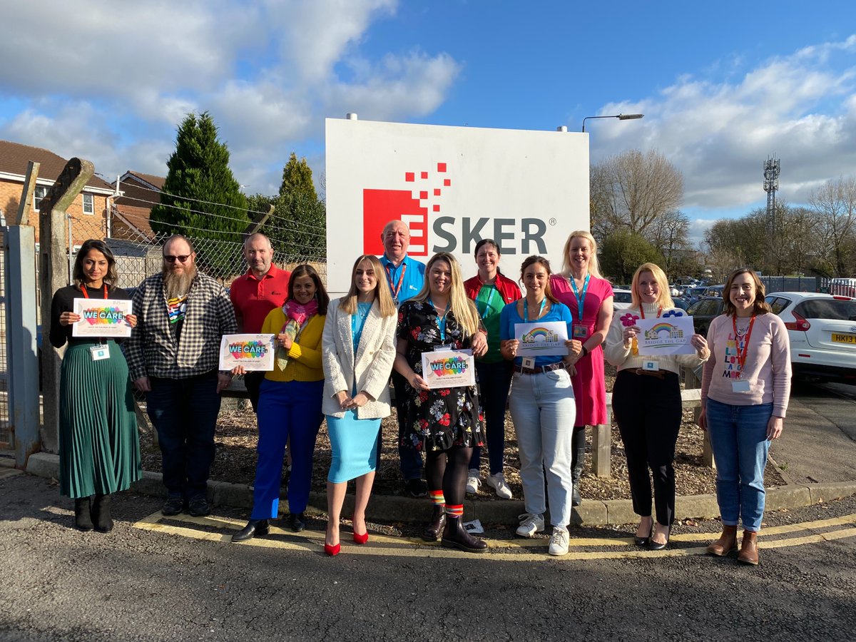 EskerNEurope's tweet photo. 🌈 Yesterday, we were delighted to #WearARainbow for #DerbyCares and @BridgetheGapFW
 
🍰 We also had a cake sale and held a raffle and raised £244 for this amazing charity, who support the mental health and well-being of children, young people and their parents and teachers. https://t.co/ykAqpNSzCd