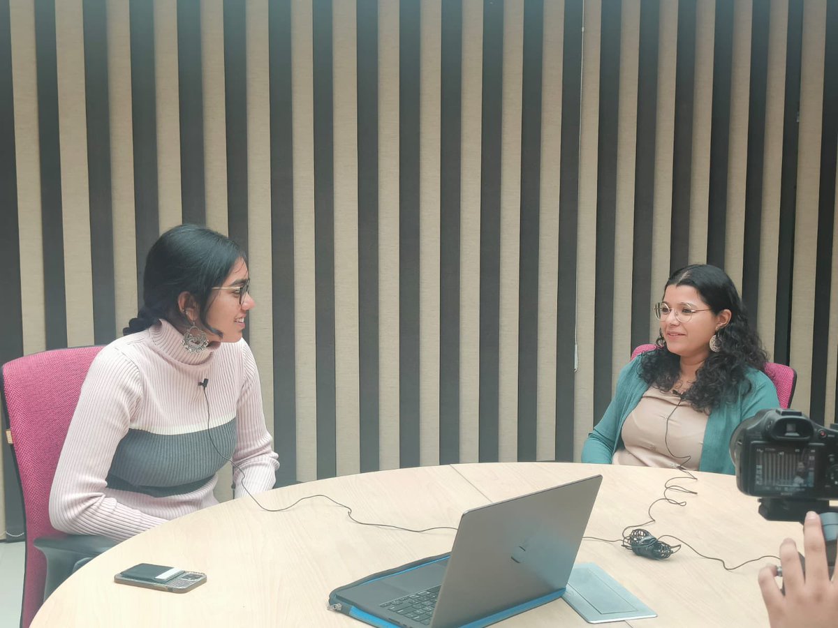 sapnakk09's tweet photo. I’ve always wanted to meet Dr Abhilasha Joshi. Today not only did I get to meet her, I also interviewed her for @smc_iiserm’s Scientifically Speaking podcast. Stay tuned to hear her scientific journey along with personal anecdotes such as why her handle is @RhythmicSpikes 😉 https://t.co/im6nwnMY9b