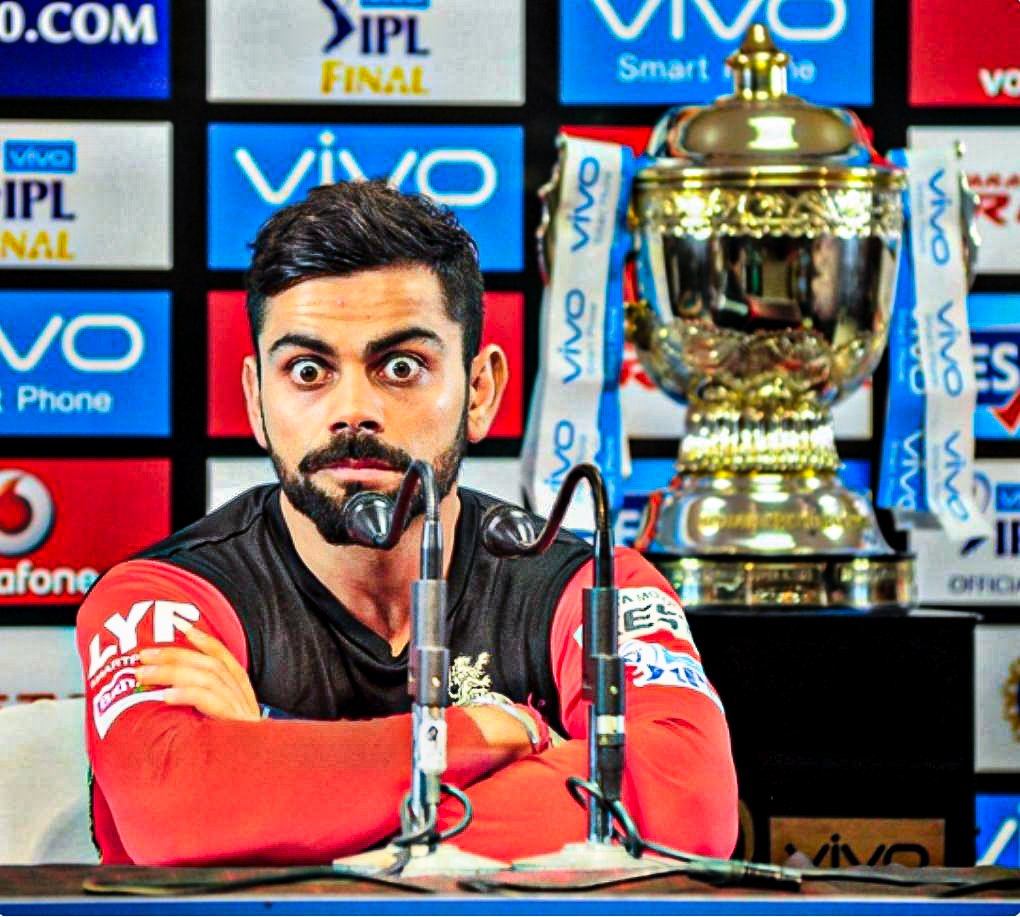 Virat Kohli said "I saw trophy before IPL 2016 Final I got shocked by watching thats why I choked in Finals"
(CRCIBUZZ)