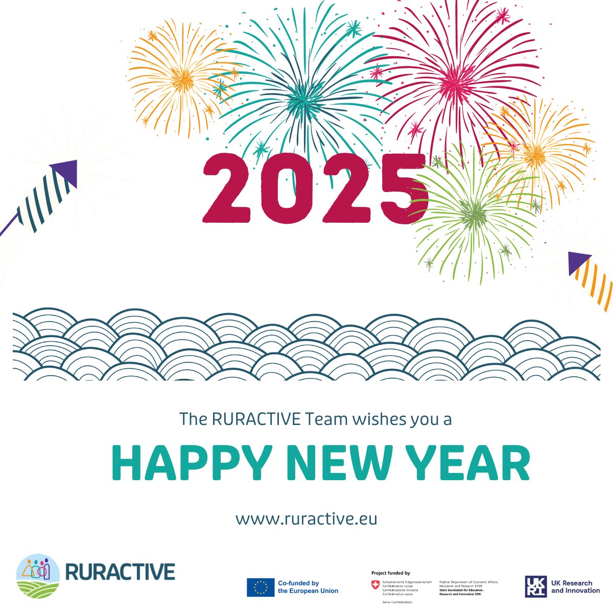 Ruractive_EU (@ruractive_eu) on Twitter photo 🎉 Happy New Year! 🎉
As we welcome 2025, we continue our journey towards more sustainable and empowered rural communities. Here’s to another year of discovery, learning, and progress.
Let’s make this a RURACTIVE year to remember! 🚀
#ruralinnovation <a href="/HorizonEU/">Horizon Europe 🇪🇺</a> <a href="/REA_research/">European Research Executive Agency</a> 🎉 Happy New Year! 🎉
As we welcome 2025, we continue our journey towards more sustainable and empowered rural communities. Here’s to another year of discovery, learning, and progress.
Let’s make this a RURACTIVE year to remember! 🚀
#ruralinnovation <a href="/HorizonEU/">Horizon Europe 🇪🇺</a> <a href="/REA_research/">European Research Executive Agency</a>