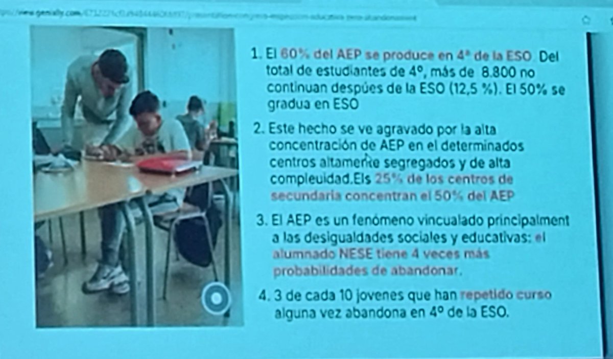 ADIDECYL (@adidecyl) on Twitter photo Quinta ponencia "igualdad y Equidad en España" por Dª Rosalía Alcalde Campos
Existe una relación directa y evidente entre abandono escolar temprano y segregación escolar
El sistema educativo debe garantizar que el alumnado Aprende a Aprender
#XVIICongresoAdide
<a href="/AdideFederacion/">ADIDE Federación</a> Quinta ponencia "igualdad y Equidad en España" por Dª Rosalía Alcalde Campos
Existe una relación directa y evidente entre abandono escolar temprano y segregación escolar
El sistema educativo debe garantizar que el alumnado Aprende a Aprender
#XVIICongresoAdide
<a href="/AdideFederacion/">ADIDE Federación</a>