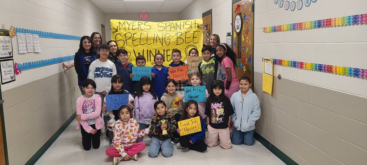 @VLS_87 (@87vls) on Twitter photo Congratulations to our 3rd grade student Havier for winning the Myers Spanish Spelling Bee <a href="/NISDMyers/">Myers Elementary</a> <a href="/claudiacolunga7/">Claudia Colunga</a> <a href="/adrianag62/">Adriana Garza | she/her</a> Congratulations to our 3rd grade student Havier for winning the Myers Spanish Spelling Bee <a href="/NISDMyers/">Myers Elementary</a> <a href="/claudiacolunga7/">Claudia Colunga</a> <a href="/adrianag62/">Adriana Garza | she/her</a>