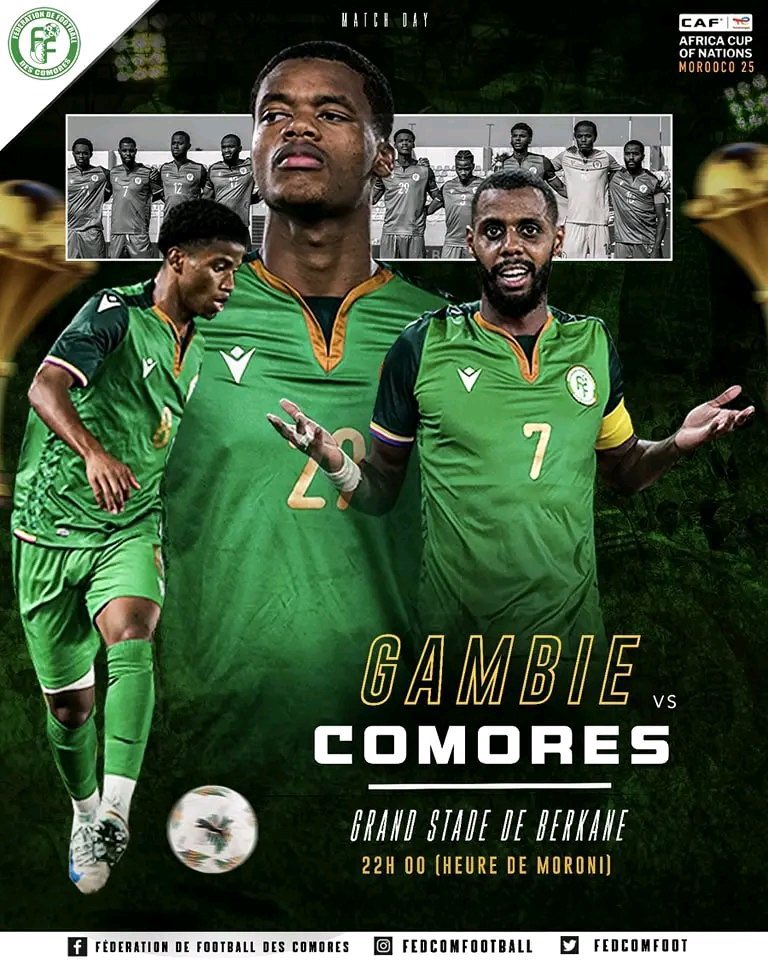 Match Day ⚔️

🇬🇲 X 🇰🇲
