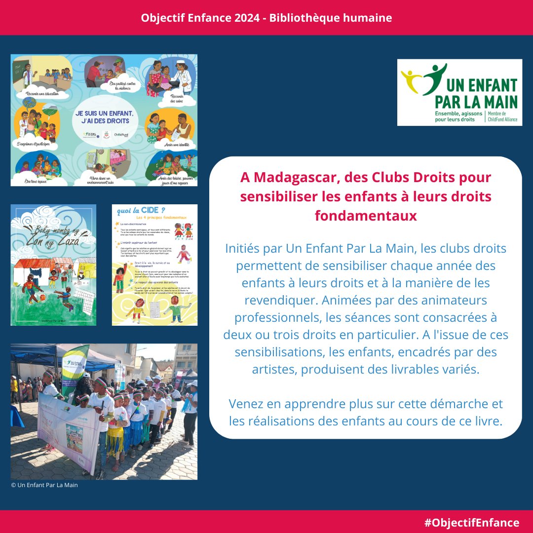 GroupeEnfance's tweet image. [1/2] RDV à #ObjectifEnfance le 27/11 en présence d’enfants &amp;amp; jeunes d’Egypte, Madagascar et Guinée, Hynd Ayoubi Idrissi, Experte du Comité des droits de l’enfant de l’#ONU et @perrinegoulet, Présidente de la @AN_DDEnfants. Au prog : bibliothèque humaine, table-ronde &amp;amp; cocktail👇