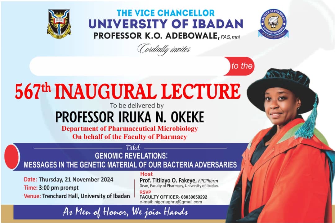 Iruka Okeke (@iruka_okeke) on Twitter photo Quite a few people have asked whether they can attend the 567th inaugural lecture online. That's not typical here so we thank <a href="/CoMUIIbadan/">College of Medicine</a> for making it possible. Note the time change - it is now 3PM on Thur 21 Nov, Trenchard Hall <a href="/UniIbadan/">University of Ibadan</a> or Youtube youtube.com/live/3rmvIBJfv… Quite a few people have asked whether they can attend the 567th inaugural lecture online. That's not typical here so we thank <a href="/CoMUIIbadan/">College of Medicine</a> for making it possible. Note the time change - it is now 3PM on Thur 21 Nov, Trenchard Hall <a href="/UniIbadan/">University of Ibadan</a> or Youtube youtube.com/live/3rmvIBJfv…