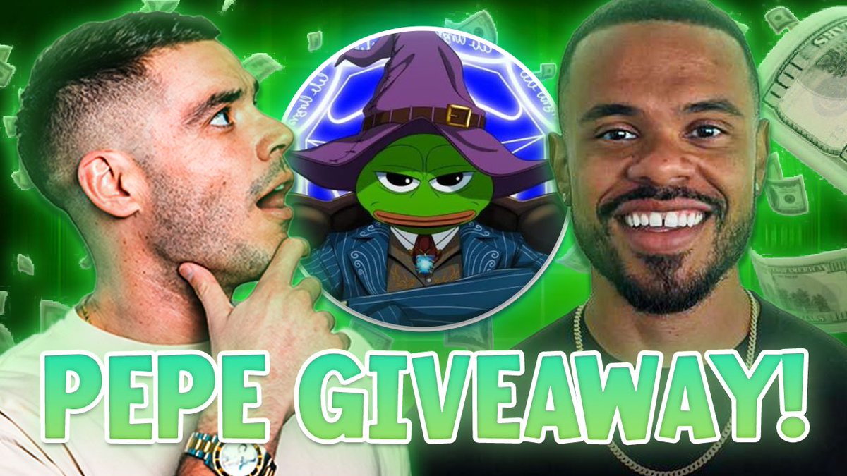 cryptojourneyrs's tweet image. 🐸$1,000 $PEPE giveaway! 🐸

Jake and I will be picking two lucky winners LIVE MONDAY 11/18. 👀

🚨Rules are SIMPLE! 🚨

1. FOLLOW @cryptojourneyrs, @JakeGagain, @Plazma0x, and @pepecoineth.

2. TAG Two Friends in this post!

3. REPOST + LIKE this post.

Good luck! 🐸🚀